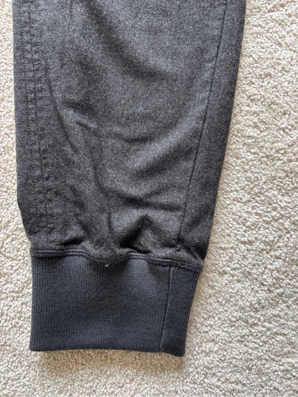 Theory Rib Jogger New Pure Flannel Virgin Wool Pull-On Pants Black Size Large - Picture 9 of 10